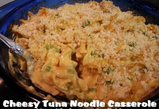 Easy Cheesy Tuna Noodle Casserole