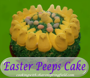 Easter Peeps Coconut Cake