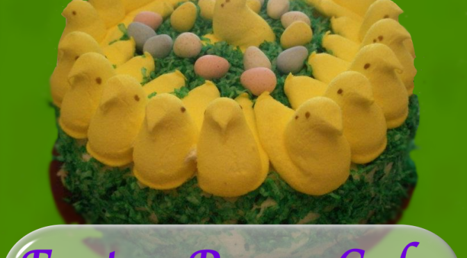 Easter Peeps Coconut Cake