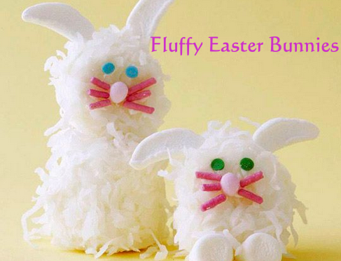 Fluffy Marshmallow Easter Bunnies