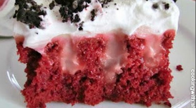Red Velvet Poke Cake