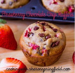 Strawberry Chocolate Chip Muffins